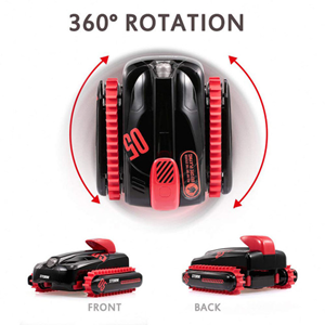  ماشین کنترلی تانک دوزیست آب و خاک قرمز Amphibious Car Waterproof Remote Control 1:16 -اسباب بازی